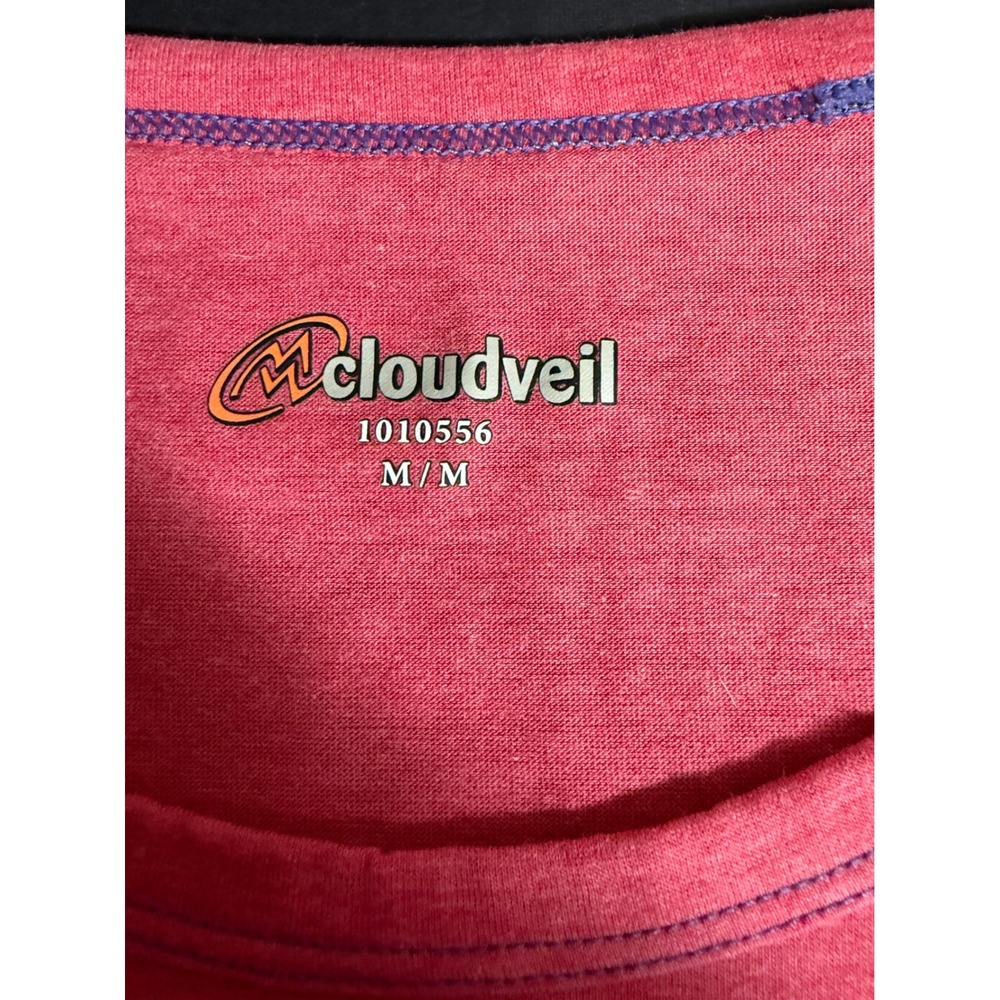 Cloudveil Pink Heathered Paisley Graphic Short Sleeve T-Shirt 1010556 M Boho - Picture 4 of 6